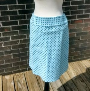 Talbot's lattice print cotton skirt sz 4P NWOT *Q